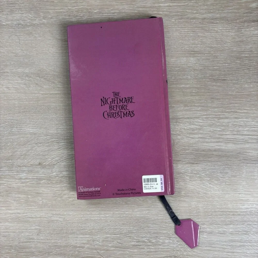 Disney Nightmare Before Christmas Sally Glitter Journal Notebook Bookmark READ!